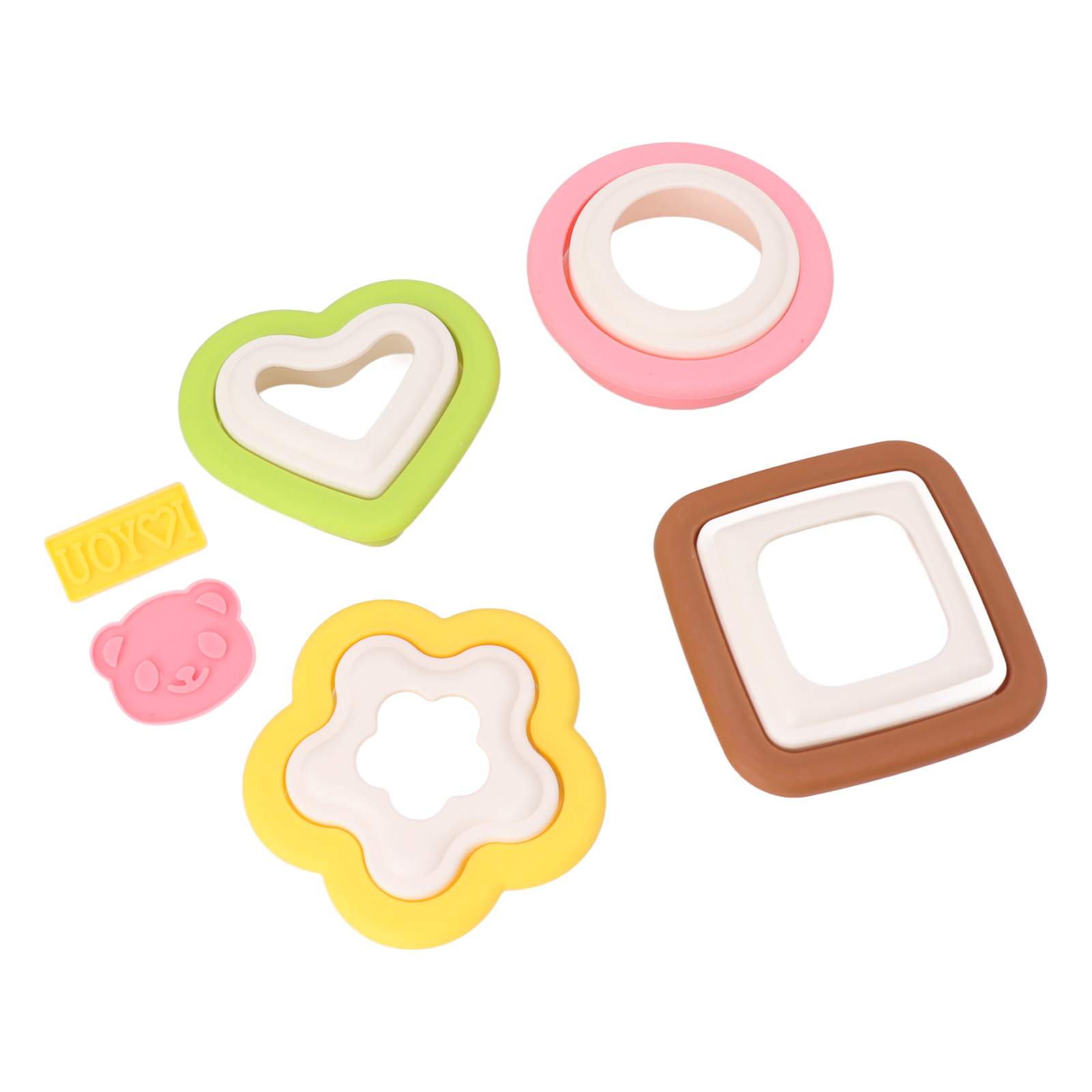 Set Mit 10 Sandwichformen, Herausnehmbar, Rund, Herzförmig, Blumenförmig, Zum Backen Von Toastkeksen, Für Die Küche