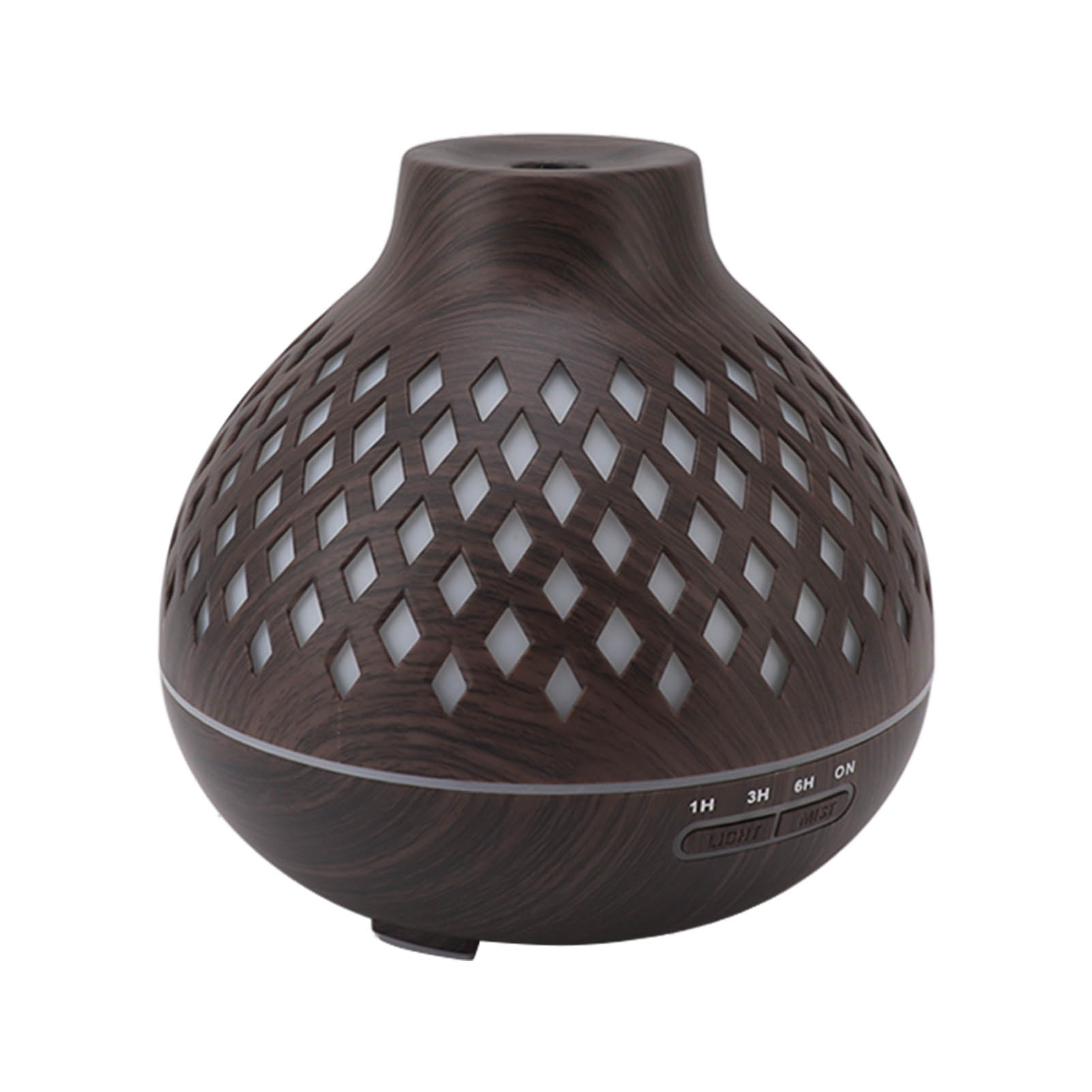 400-ml-luftbefeuchter Mit Zwiebelholz-aromatherapie, Farbigem Licht, Ultraschall-diffusor Für Ätherische Öle, 100–240 V Eu-stecker