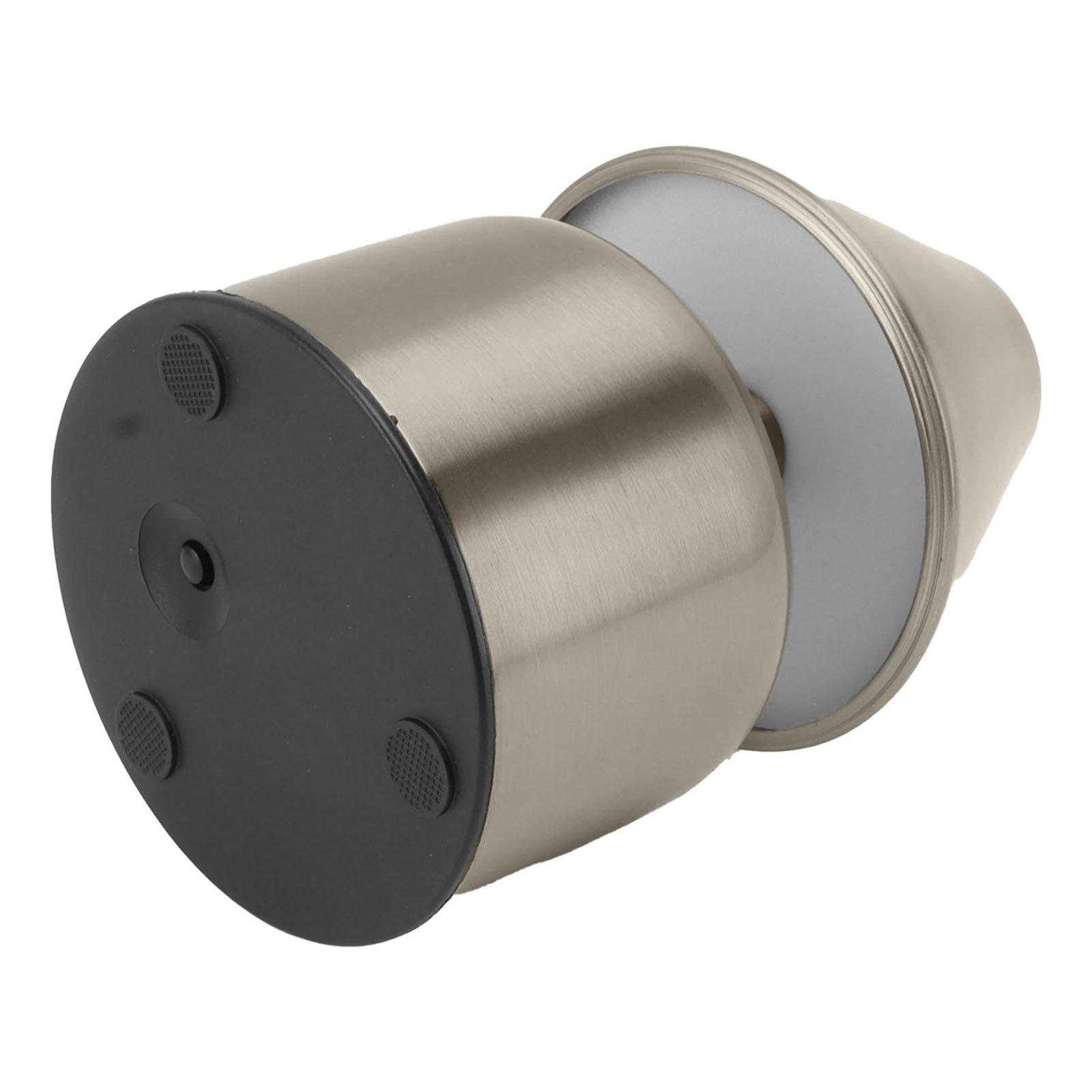 Stufenlos Dimmbare 3-w-tischleuchte Mit Touch-funktion, 1800 Mah, Kabellos, 3 Farben, Wiederaufladbar, Nachttischlampe, Silber