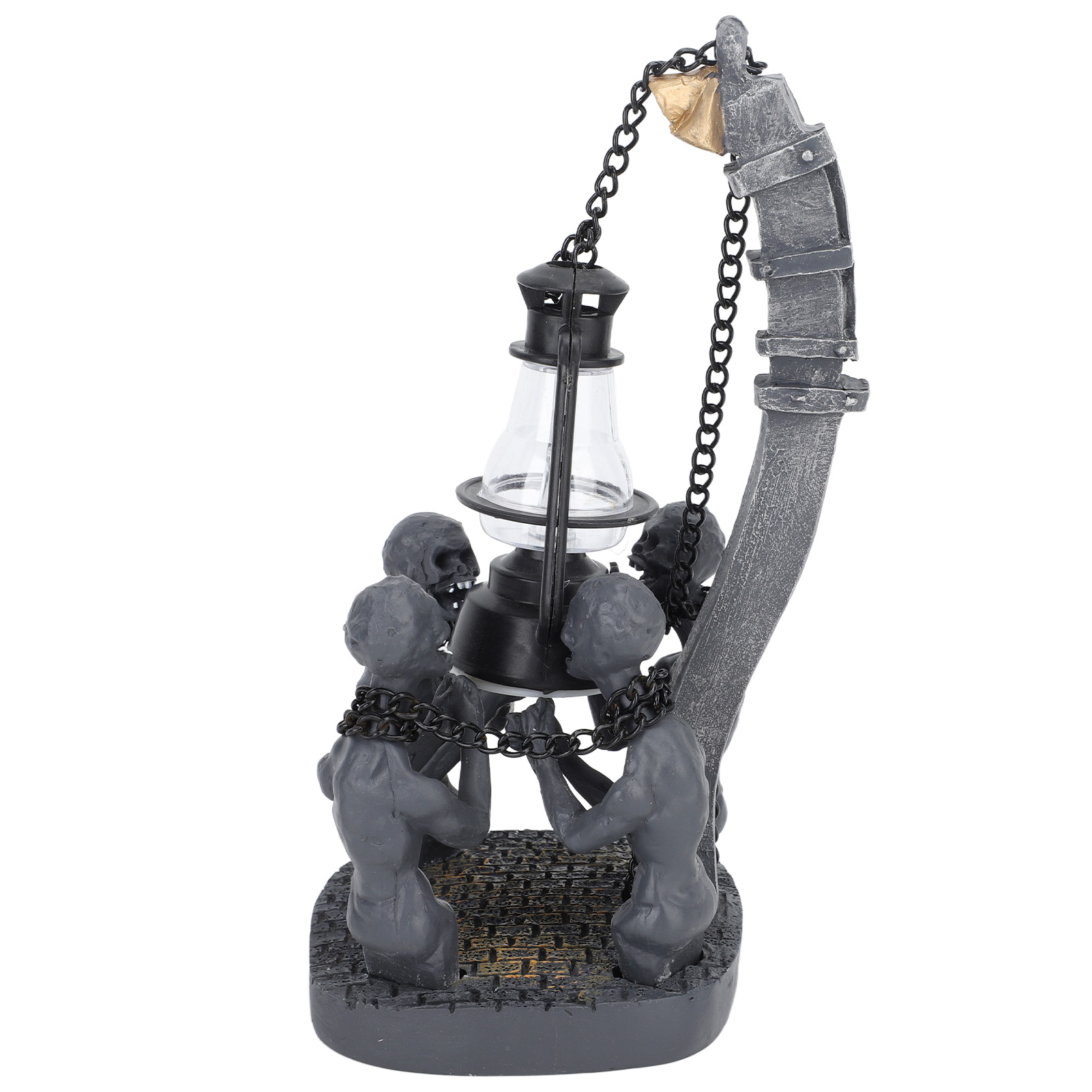 Vier Totenköpfe, Led-kunstharz-ornament, Halloween-dekoration, Kompakte, Exquisite Totenkopf-schreibtischlampe
