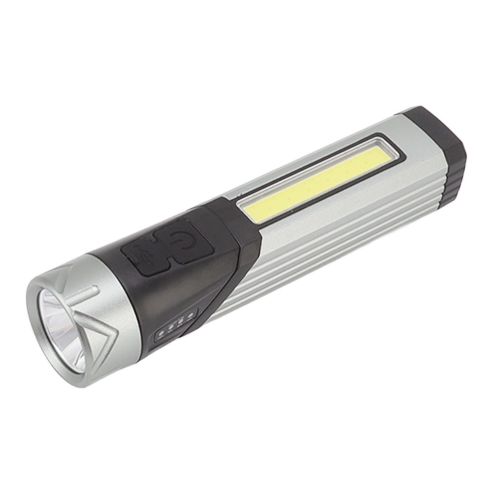 Magnetische, Faltbare Und Wiederaufladbare Taschenlampe Mit 7 Geschwindigkeitsstufen, Hoher Helligkeit, Cob-led, Arbeitslampe Für Camping Und Reparaturen