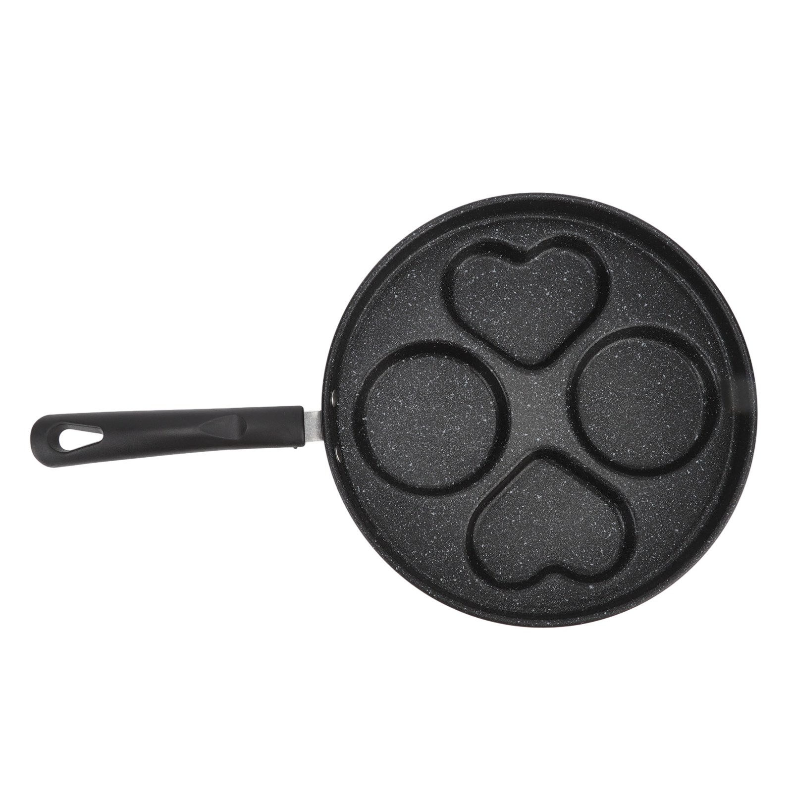 Eierpfanne, 4 Tassen, Antihaftbeschichtung, Gleichmäßige Hitzeverteilung, Gusseisenpfanne Für Frühstück, Pfannkuchen, Speck Und Burger