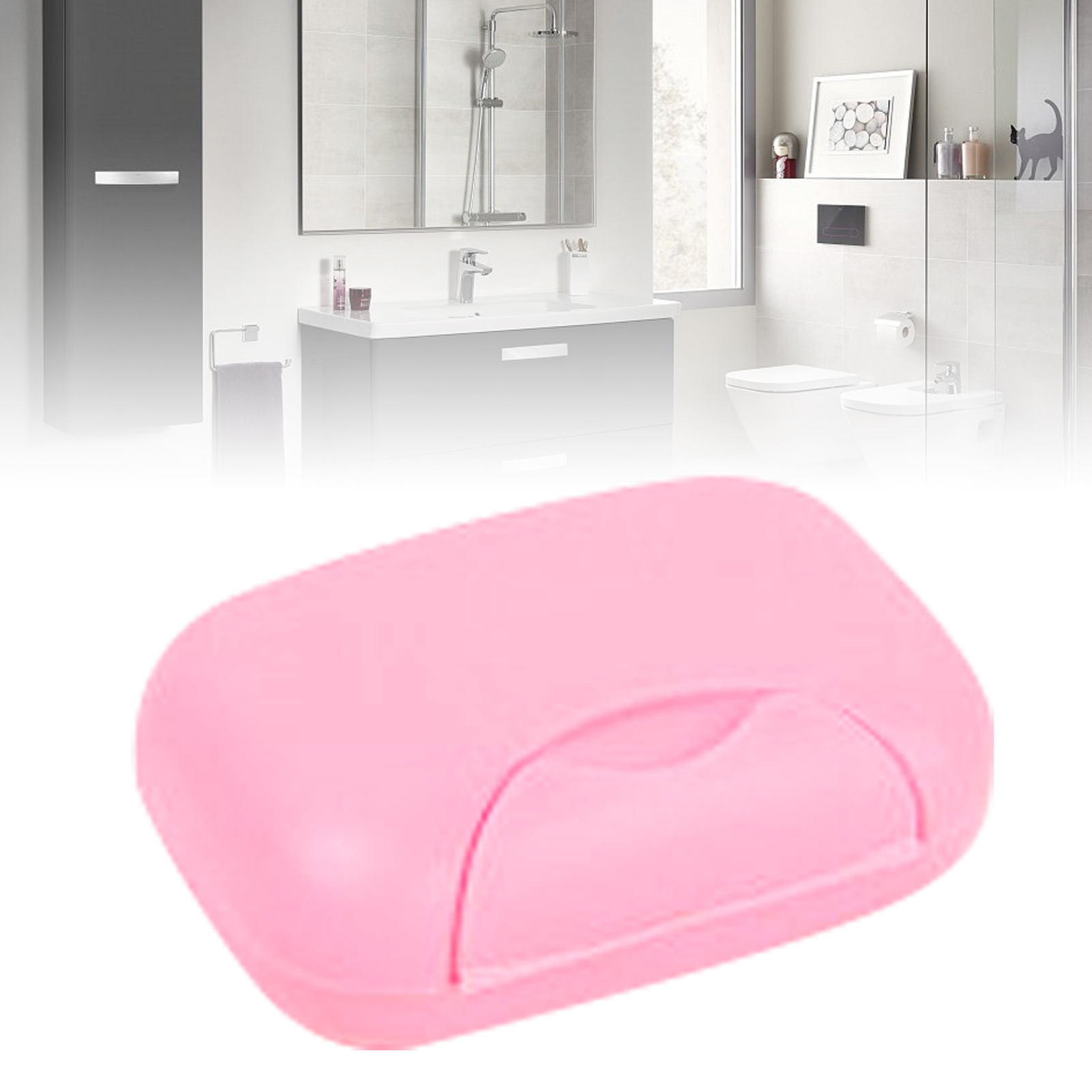 Reiseseifenspender, Wasserdicht, Tragbar, Auslaufsicher, Für Zuhause Und Hotel, Rosa
