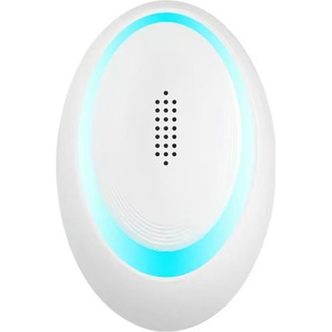 Ultraschall-schädlingsbekämpfer, 6 Stück, Dualfrequenz, Für Innenräume, 100 M², Haustierfreundlich, Weiß Und Blau