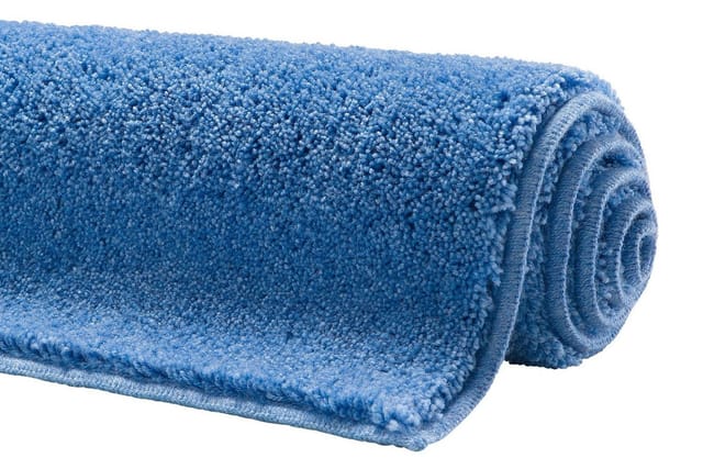 Grund Badematte Port Louis, Höhe 20 mm, rutschhemmend beschichtet, fußbodenheizungsgeeignet, Kunstfaser, rechteckig, 3-tlg. Hänge-WC Set, Design mit Anker, maritim, Made in Europe