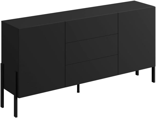 OTTO home Sideboard Jukon, Breite 150 bzw.180 cm, moderne grifflose Kommode, Schubladenschrank 2 Türen/3 Schubkästen, push-to-open-Funktion