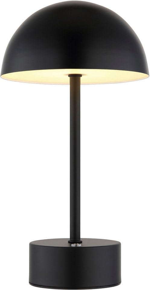 OTTO home LED Tischleuchte Briia - Akku Tischleuchte mit CCT, LED fest integriert, warmweiß - kaltweiß, Touchdimmer, CCT, USB, Akkulampe, dimmbar, warmweiß - kaltweiß