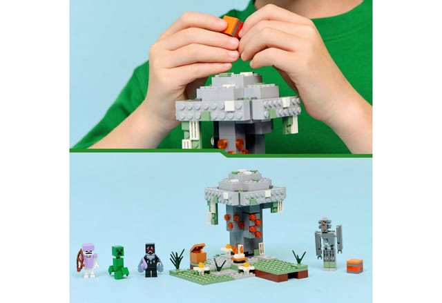 LEGO® Blasser Garten (21586), LEGO Minecraft Konstruktionsspielsteine, (243 St), Made in Europe