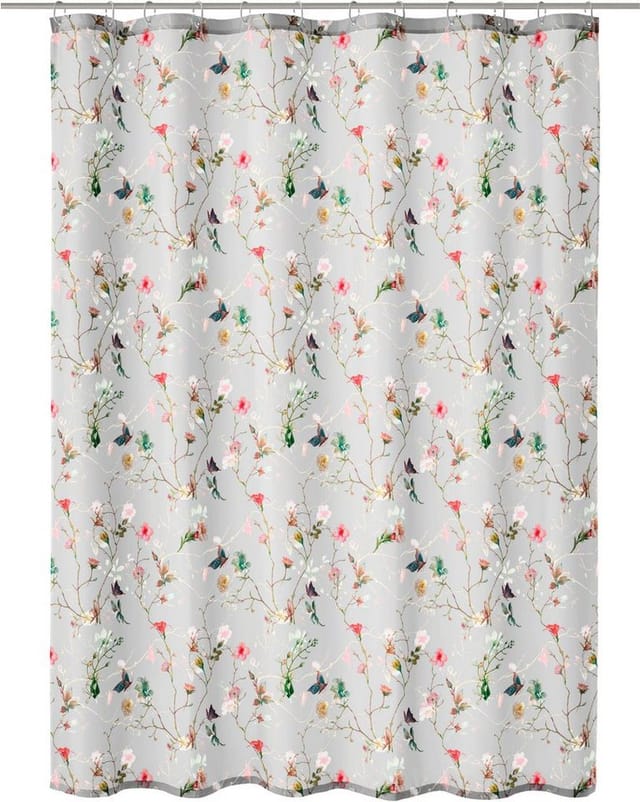 Kleine Wolke Duschvorhang Flores Breite 180 cm, mit beschwertem Saum und Vorhangringen