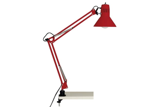 Brilliant Tischleuchte HOBBY, ohne Leuchtmittel, 70cm Höhe, E27 max. 40W, schwenkbar, Metall, Druckschalter