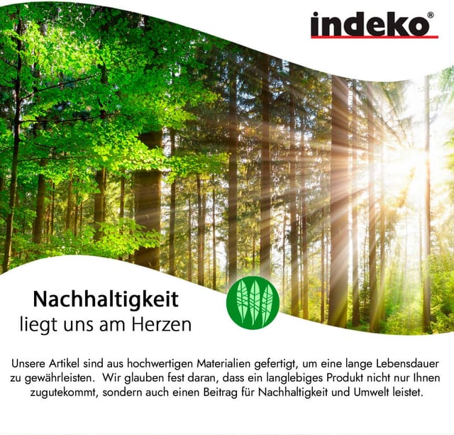 indeko Gardinenstange Linz, 1-läufig, Wunschmaßlänge, verschraubt, Komplett-Set inkl. Ringen und Montagematerial