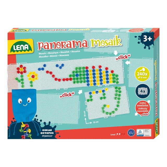 Lena® Kreativset Mosaik Set Panorama XL transparent, Made in Europe