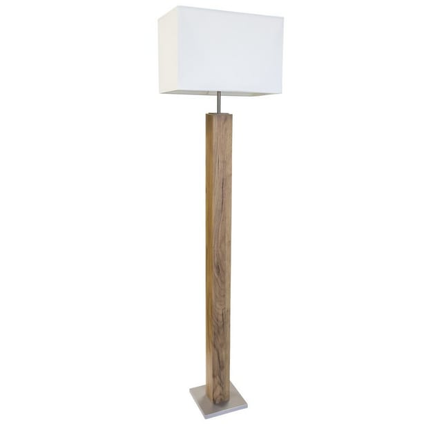 NOWA Stehlampe GUMP, ohne Leuchtmittel, Stehleuchte, Eiche, Textil, Schlafzimmer, Wohnzimmer, Flur