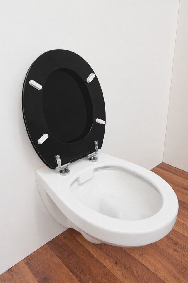 welltime WC-Sitz Classic Colours, Kratzfester Klo-Sitz mit einem Holzkern und Absenkautomatik