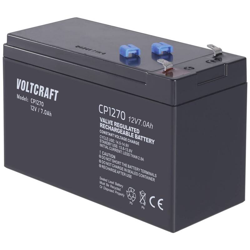 [neuwertig] B-ware Voltcraft Bleiakku Ce12v/7ah 12v 7ah Agm Wartungsfrei Flachstecker 4.8mm