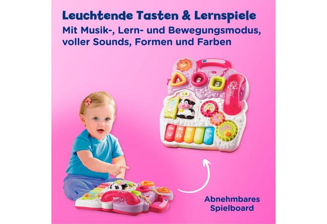 Vtech® Lauflernwagen VTechBaby, Spiel-und Laufwagen, mit 11 Kindermelodien