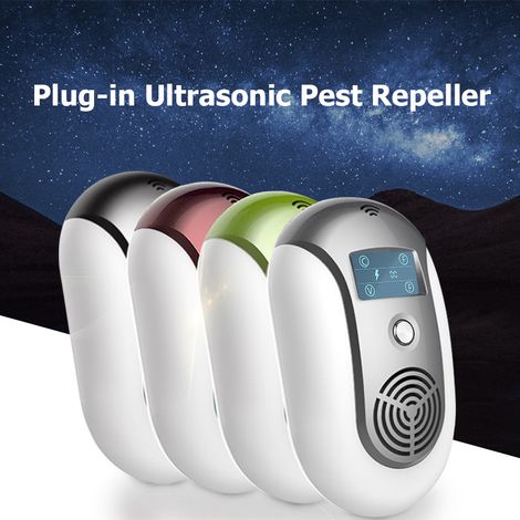 Ultraschall-schädlingsbekämpfer Zum Einstecken, Feste/variable Frequenz Mit Blinkender Kontrollleuchte. Vertreibt Ratten, Mücken, Kakerlaken, Ameisen, Geckos Und Spinnen.
