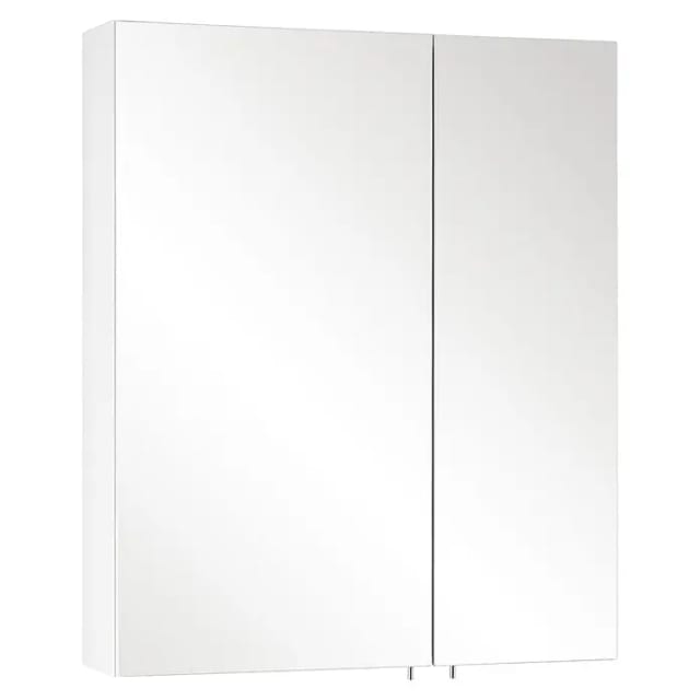 Schildmeyer Spiegelschrank Basic Breite 60 cm, 2-türig, Glaseinlegeböden, Made in Germany