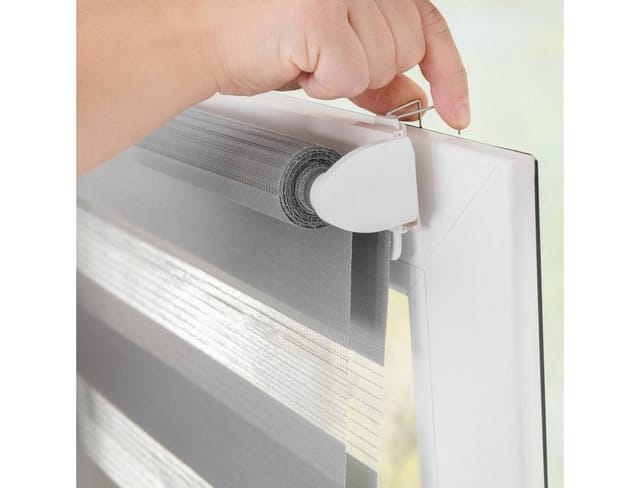 LICHTBLICK ORIGINAL Klemmträger Klemmträger Klemmfix mit Klammer für Doppelrollo und Rollo, Rollos, (2-tlg)