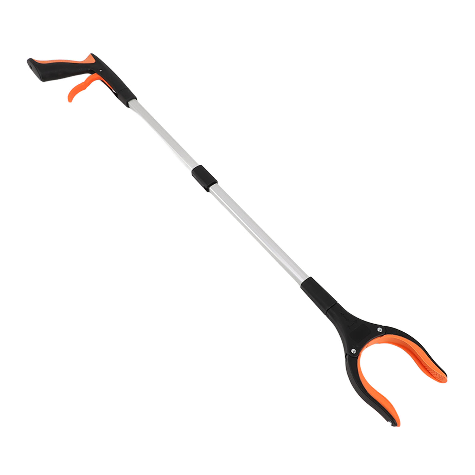 Müllgreifer, Faltbar, Leicht, Drehbar, Multifunktional, Handlich, Orange