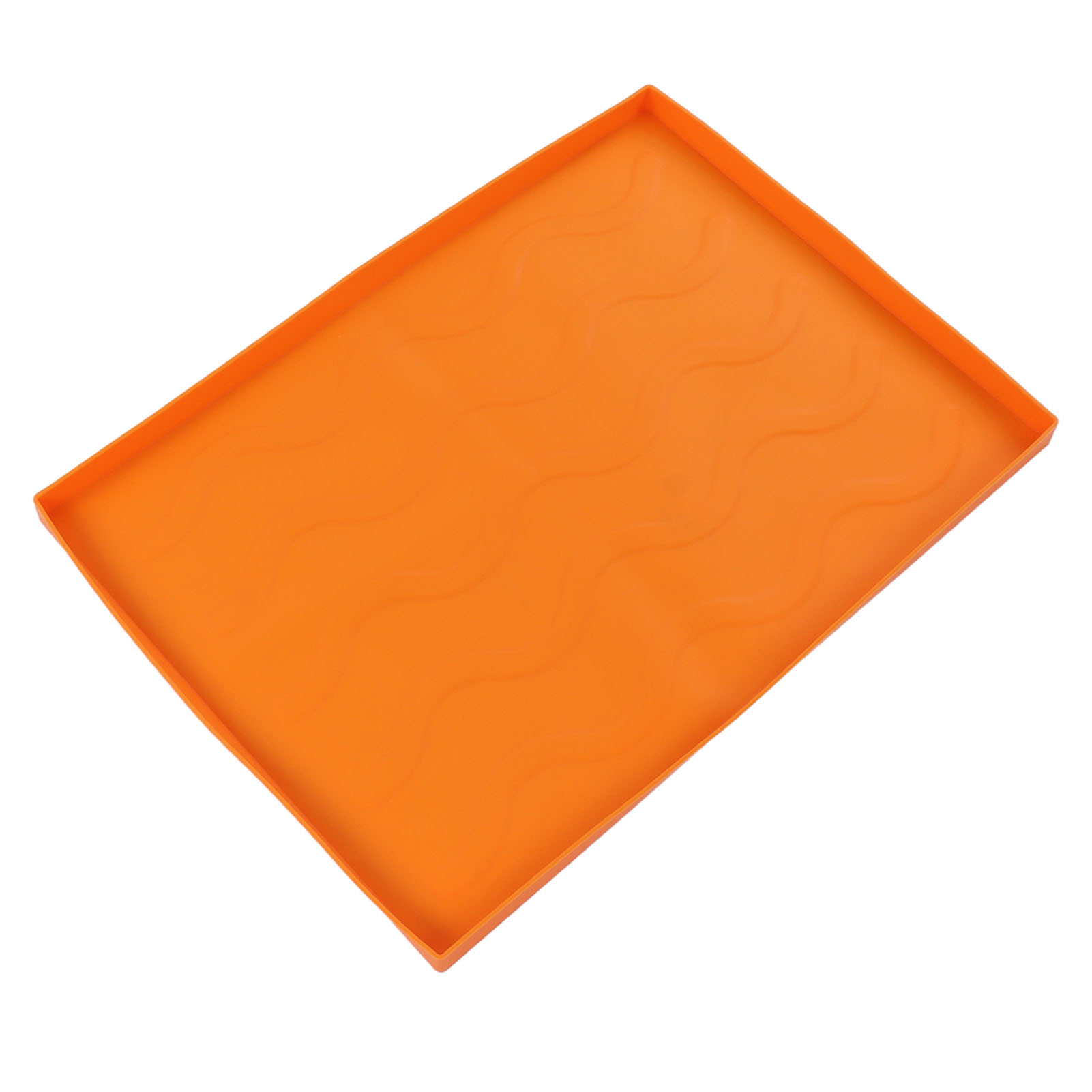 Silikon-grillschutzmatte, Strapazierfähige Silikon-grillmatte, Mittelorange