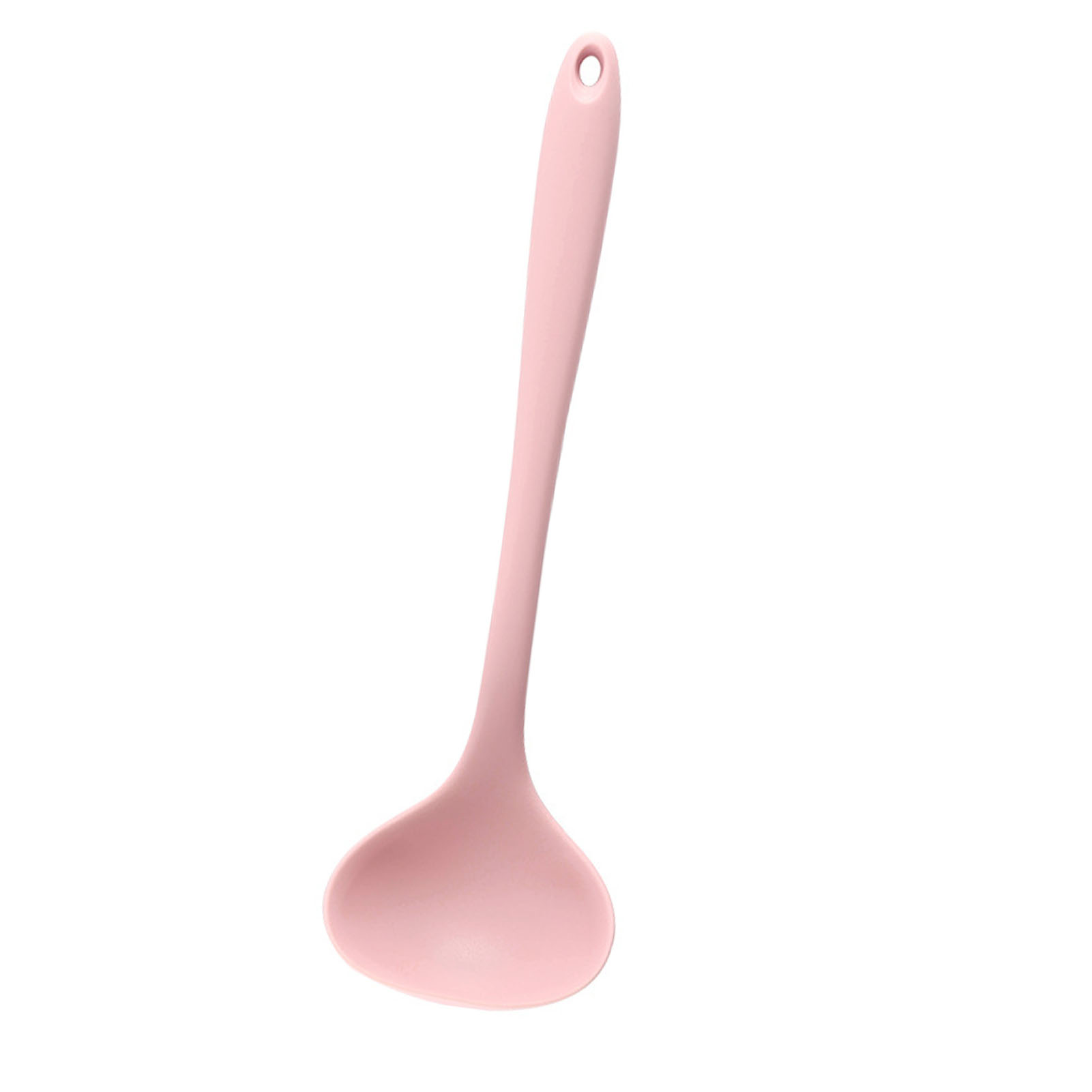 Suppenkelle, Servierlöffel, Silikon, 28,4 Cm, Komfortabler Griff, Hitzebeständiges Geschirr, Für Zuhause, Rosa