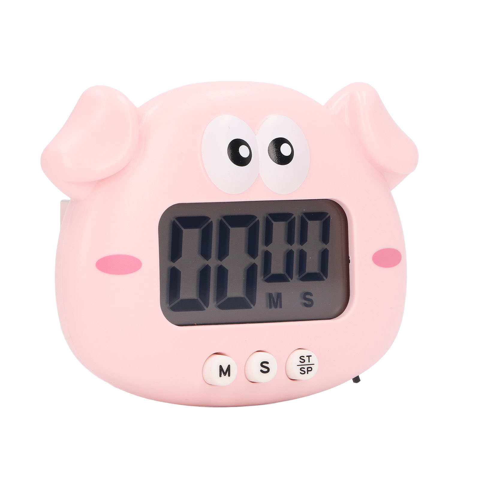 Digitaler Abs-cartoon-timer, Tragbar, Leicht Und Einfach Zu Bedienen, Niedlicher Cartoon-küchentimer Zum Kochen, Rosa Schweinchen