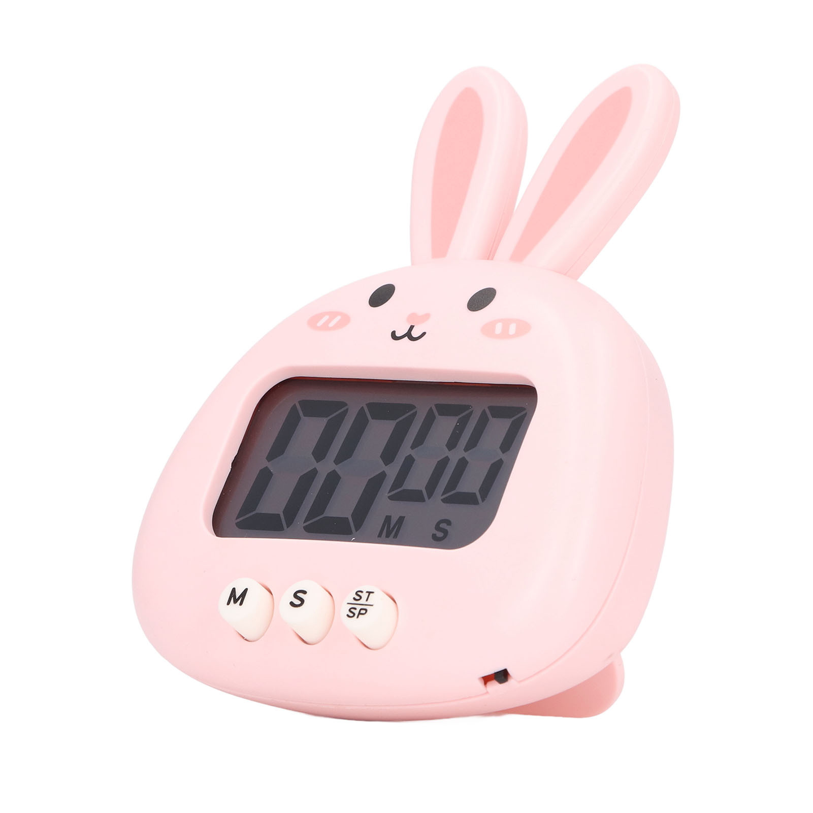 Digitaler Abs-cartoon-timer, Tragbar, Leicht Und Einfach Zu Bedienen, Niedlicher Rosa Hasen-küchentimer