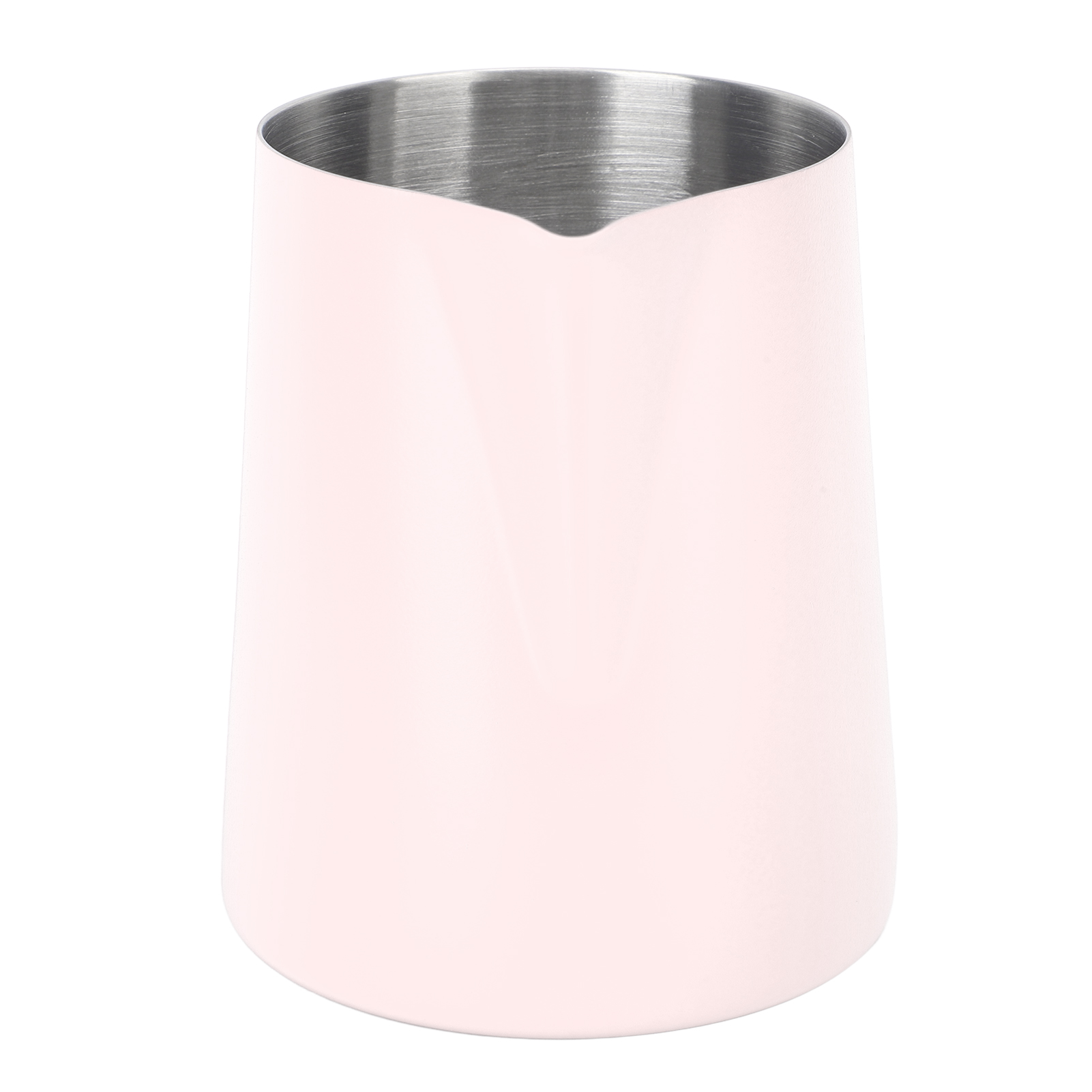 Milchkännchen Mit Spitzem Ausguss, Kaffeeaufschäumer, 310 Ml, Edelstahl 304, Mit Innenskala, Rosa