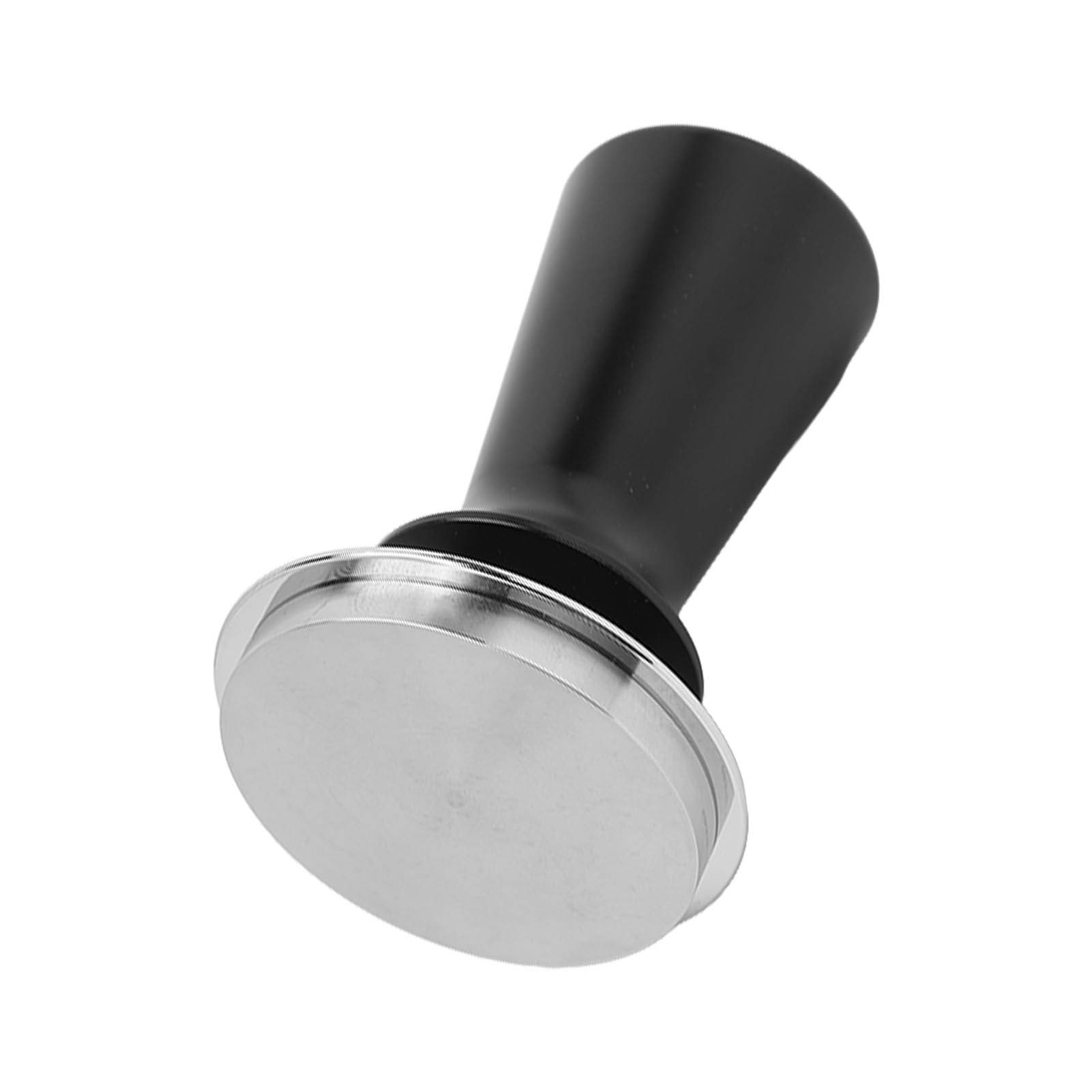 Kaffeetamper Aus Edelstahl, Druckstampfer, Einfach Zu Bedienendes Zubehör Für Kaffeemaschinen, Schwarz, 58 Mm