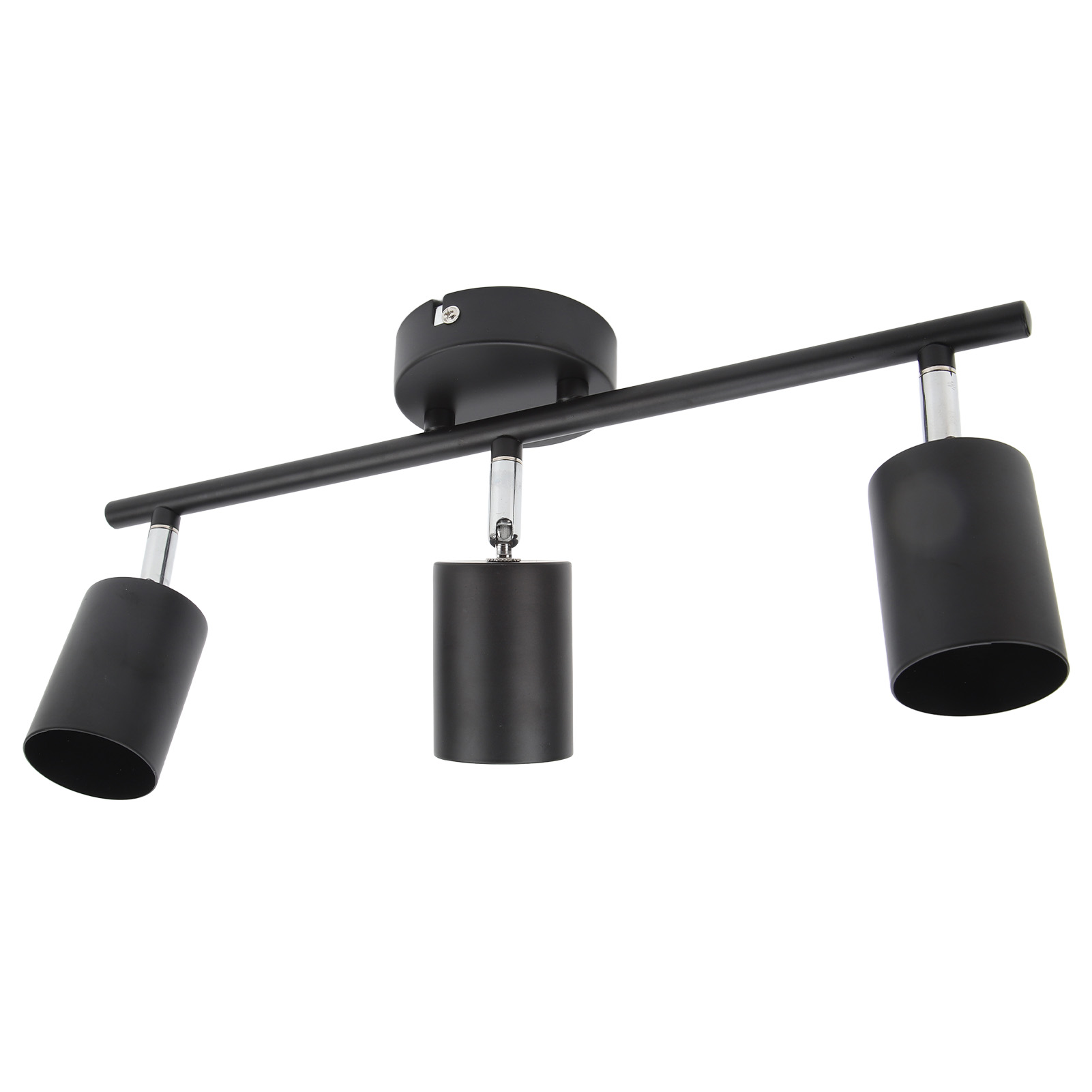 Led-schienenstrahler-set Mit 3 Leuchtenköpfen, 40,4 Cm Langem Arm, 90° Schwenkbar, Mattschwarz, 3-flammiges Schienenstrahler-set Für Gu10-leuchtmittel (85–265 V)