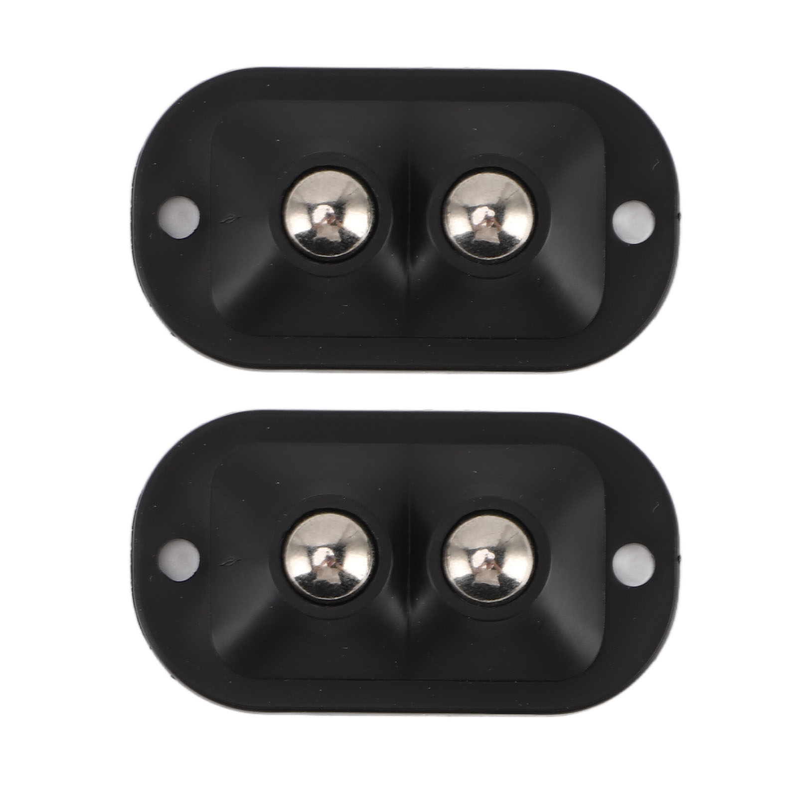12 Mini-doppelkleberinge, Selbstklebend, Geräuschlos, 360° Drehbar, Für Küchengeräte Und Möbel, Schwarz
