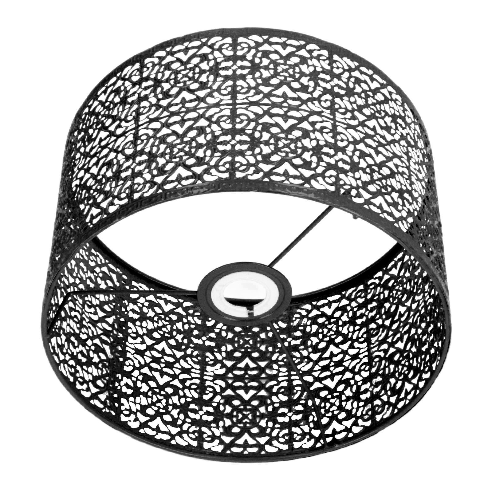 Hohlmetall-lampenschirm E27/e14, Universell Einsetzbar, Gute Wärmeableitung, Elegante Lampenabdeckung, Schwarz