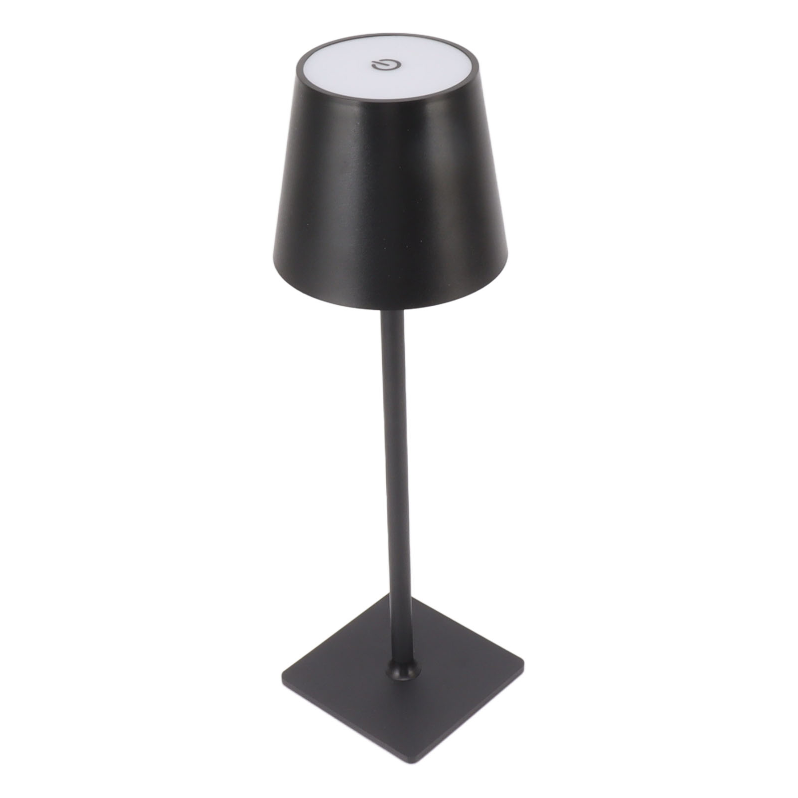Led-schreibtischlampe Mit Schlichter Metalloptik, 3 Farbmodi, Dimmbar, Touch-bedienung, Augenschutz, Nachttischlampe, Schwarz