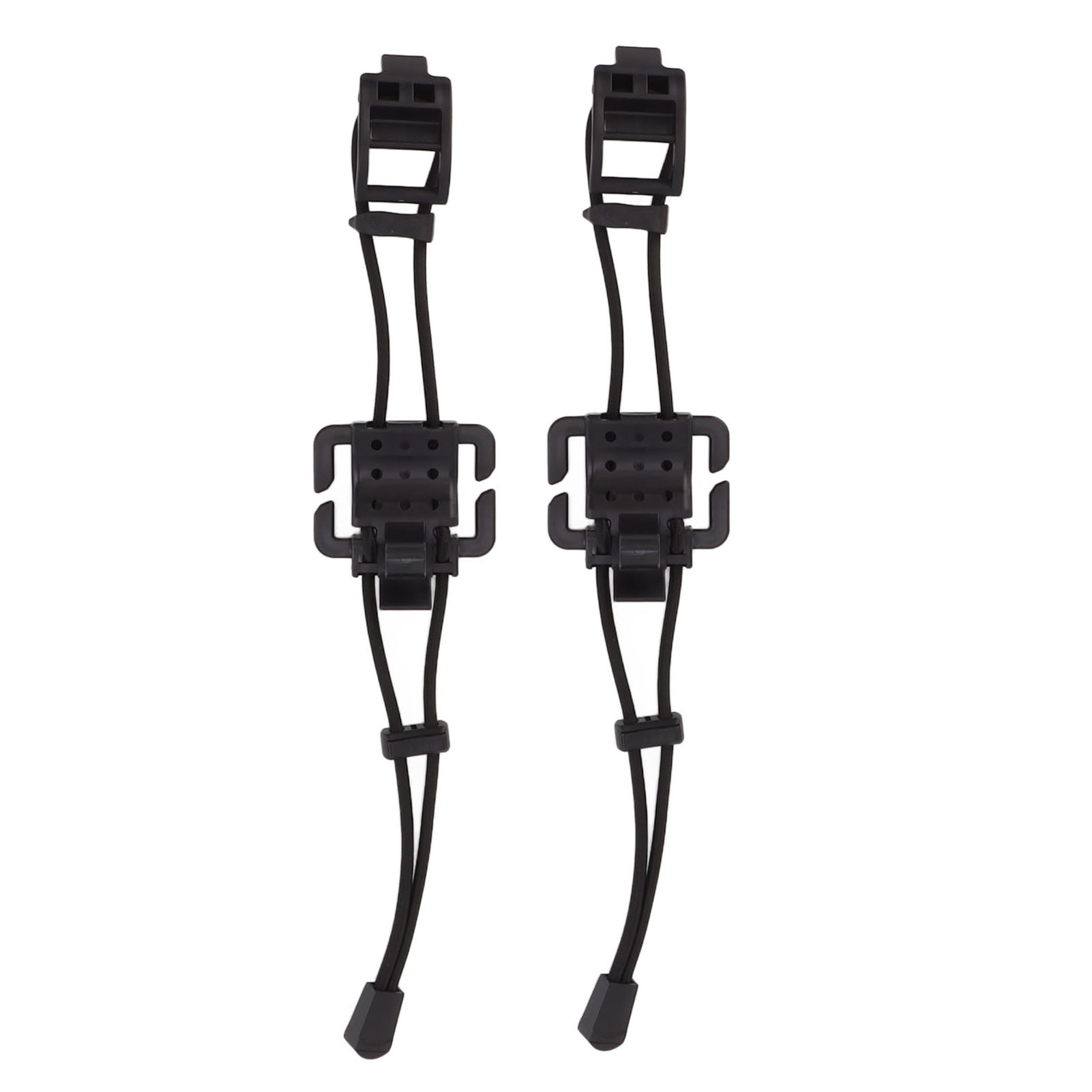 2 Stück Molle-rucksackclips Für Ausrüstungsorganisation, Elastische Verschlussschnalle, Karabiner, Taschenclip, Verschluss, Kordelzug, Elastisches Befestigungsband, Schwarz