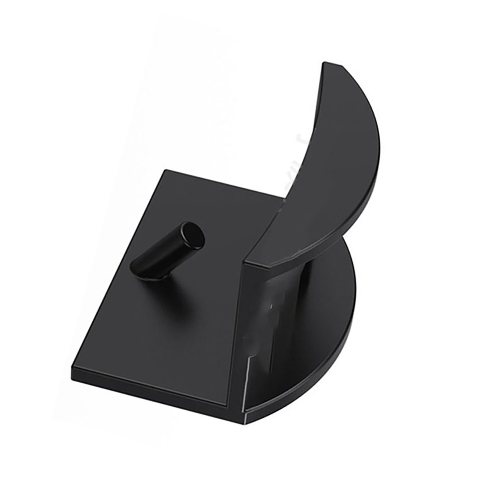 10 Selbstklebende Huthaken, Modernes Minimalistisches Design, Robust, Transparent, Schwarz