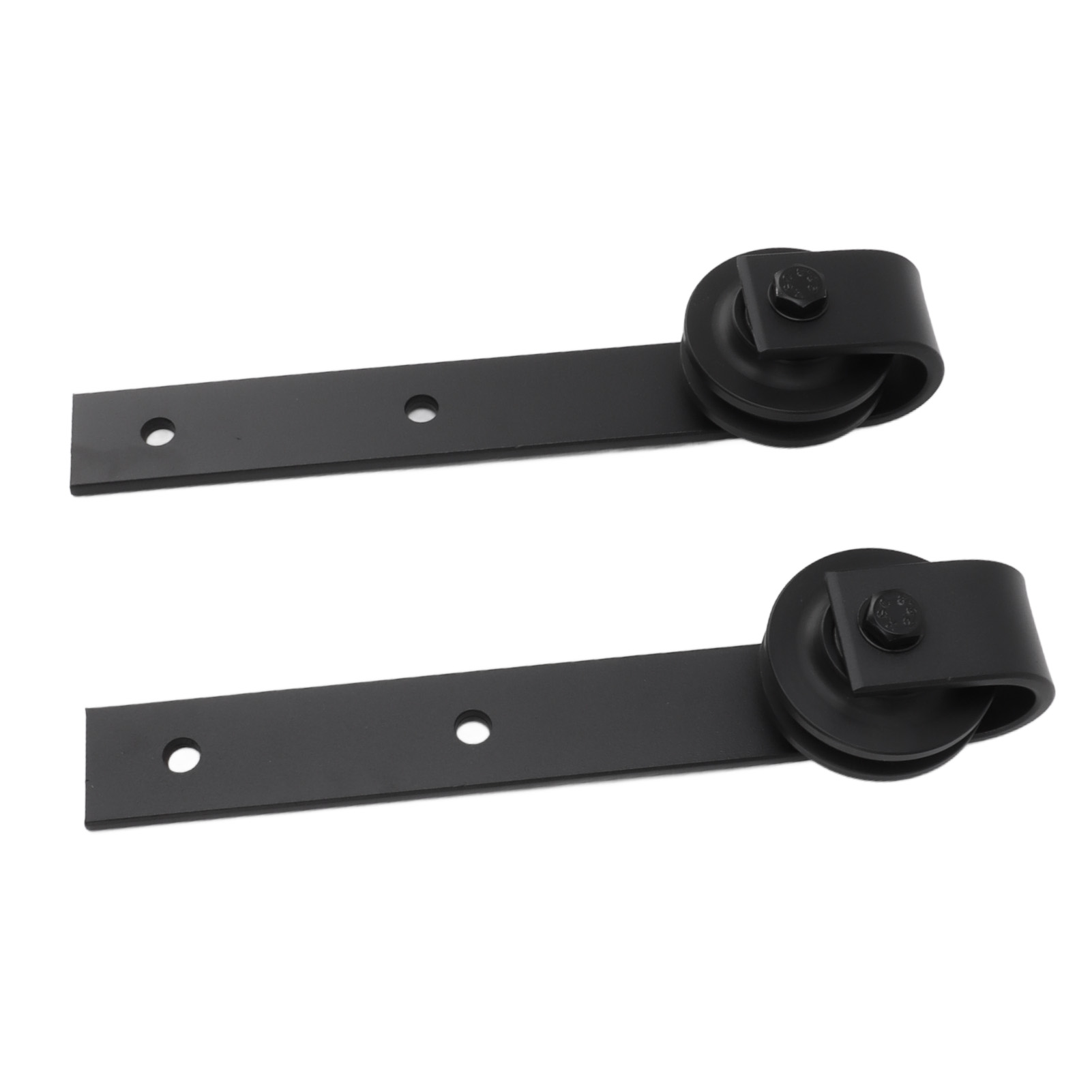 Schiebetürrollen-set, 1 Paar, Rollen-set Aus Kohlenstoffstahl Für Scheunentore, Geeignet Für Büro, Schlafzimmer, Wohnzimmer, Schwarz