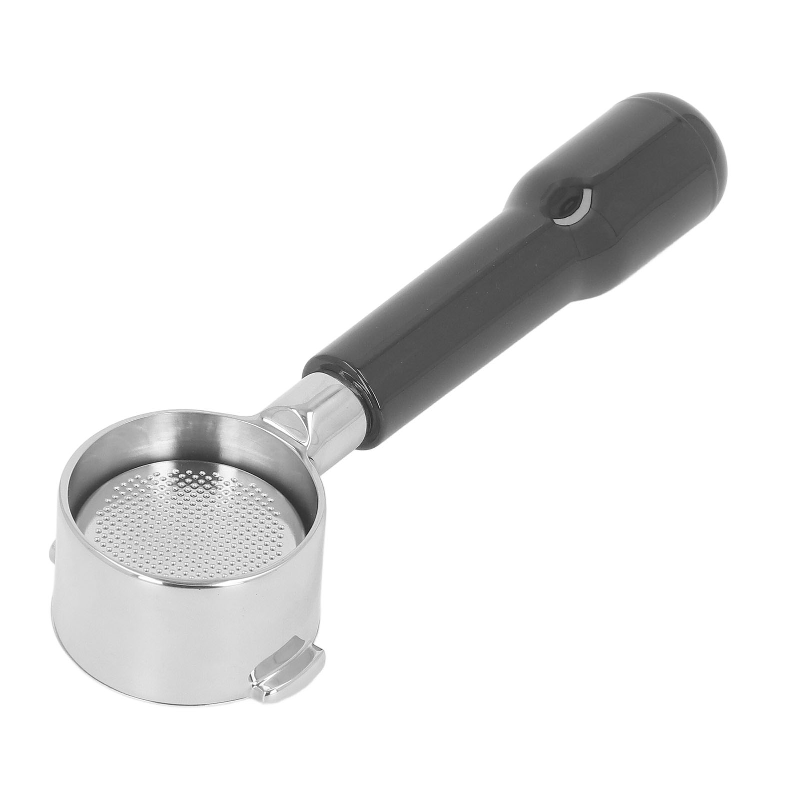 Kaffeefilterhalter 51 Mm Mit 2 Halterungen, Bodenlos, Für Kaffeemaschine Eco310, C2-stil, Kunststoff, Schwarz