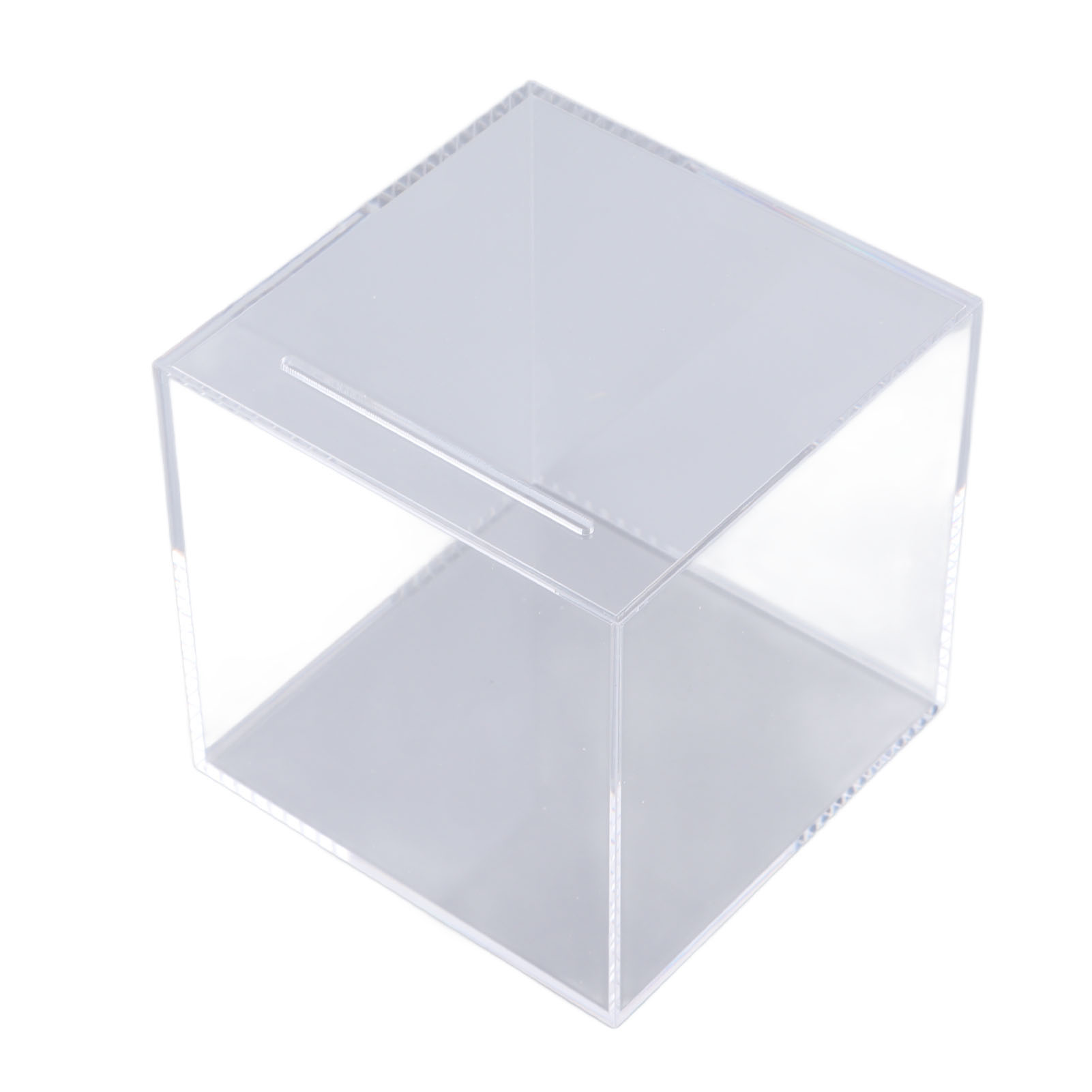 12 Cm Acryl-spardose, Transparent, Staubdicht, Würfelförmig, Geldaufbewahrungsbox