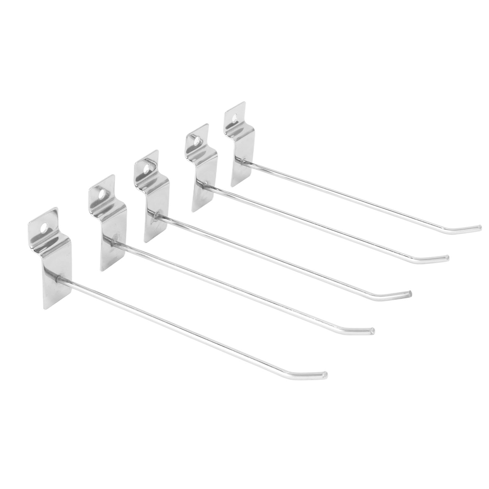 50 Wandhaken Mit Löchern, Haken Mit Löchern, Einzeldrahthaken Für Die Warenpräsentation Im Einzelhandel, 15 Cm, Durchmesser 3,3 Mm, Silberfarben