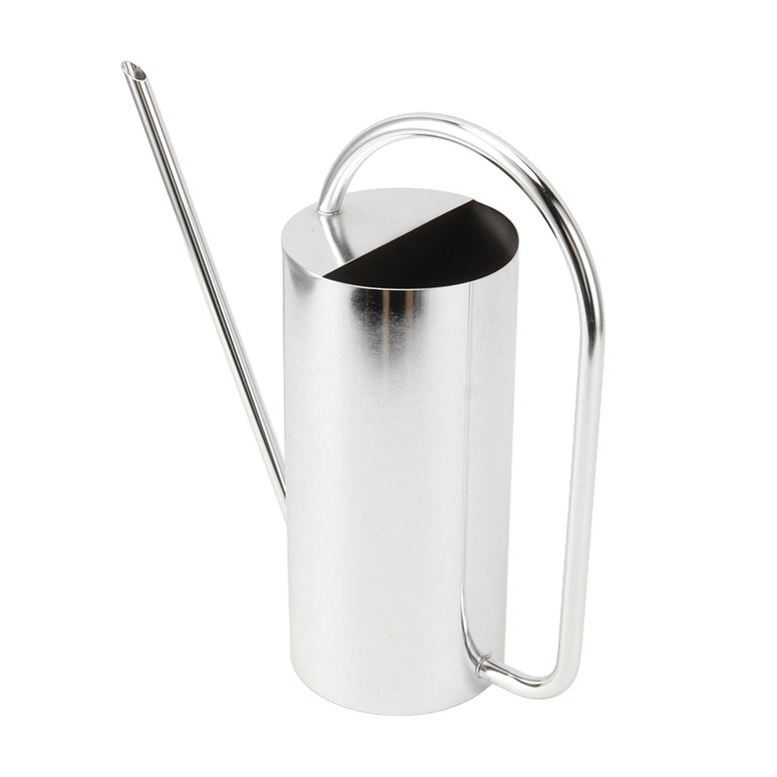Gießkanne Für Pflanzen Mit Langem Ausguss, 1500 Ml, Großer Kessel, Edelstahl-blumentopf, Gartenbedarf, Silberfarben