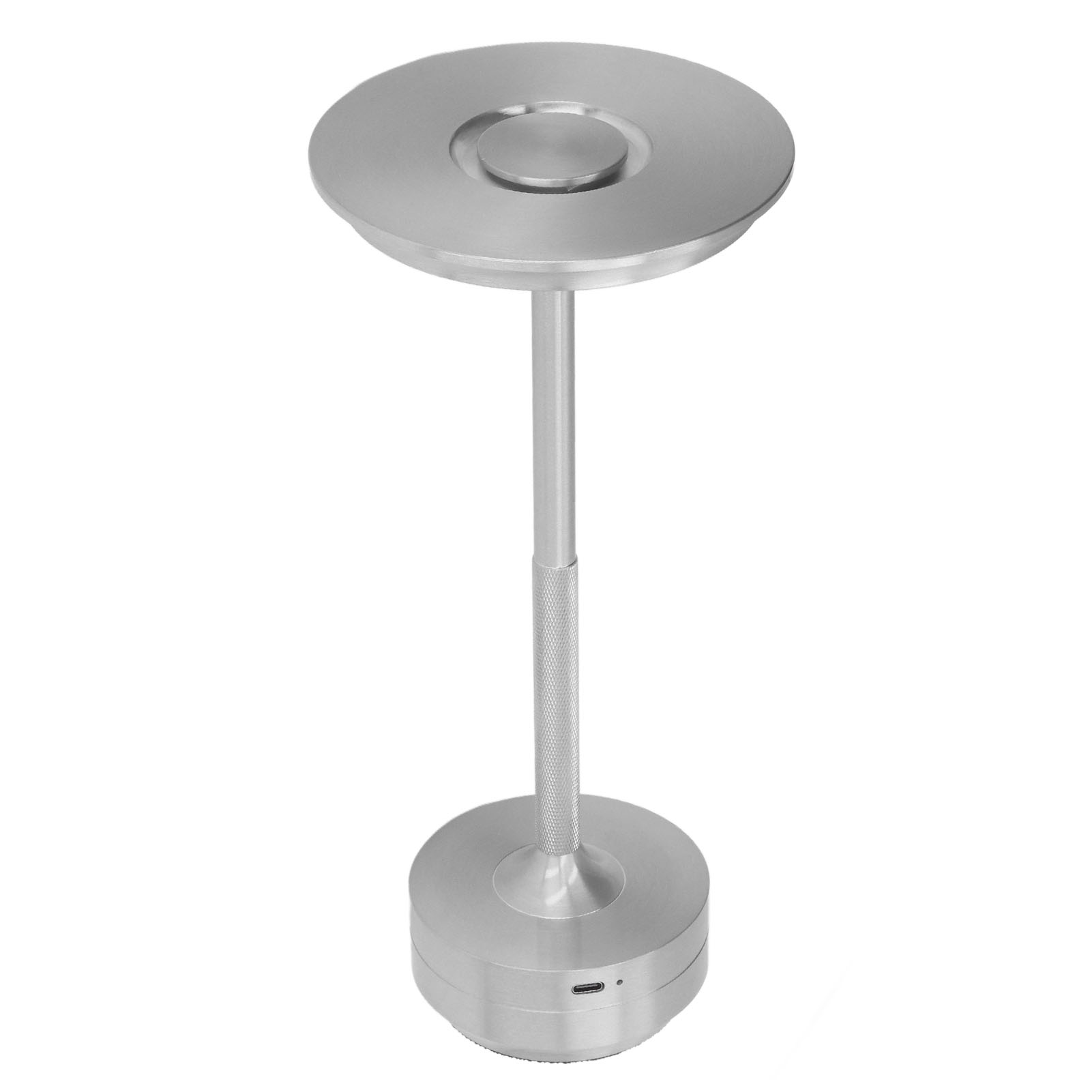 Wiederaufladbare Led-tischleuchte Mit 16 Farben, Tragbar, Modern, Metall, Rgb, Mit Fernbedienung, Für Wohnzimmer Und Büro, Silberfarben