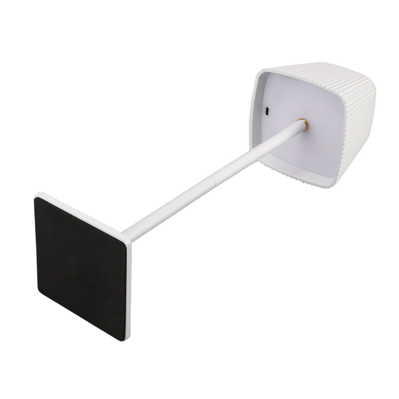 Kabellose Tischleuchte, 3 Farben, Stufenlos Dimmbar, 4000 Mah, Dekorativ, Wiederaufladbar, Für Schlafzimmer, Büro, Café, Weiß
