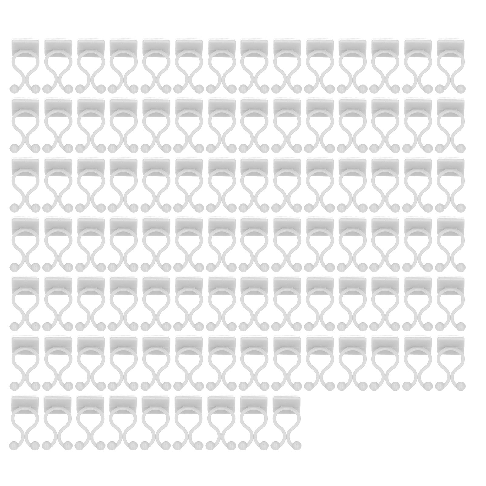 100 Stück Kletterwandhalterungen, Selbstklebende Astbefestigungsclips, Weiß