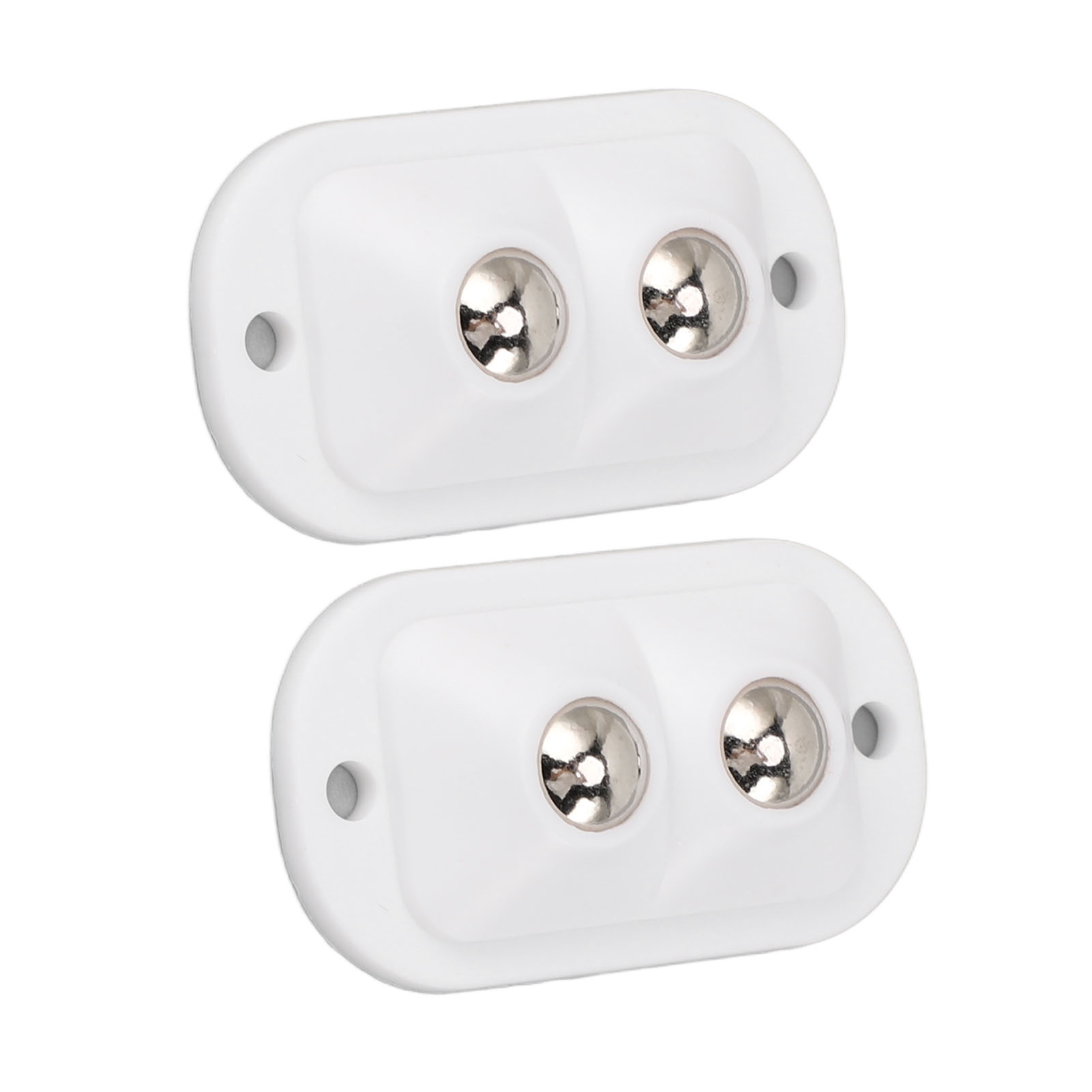 12 Mini-doppelkleberinge, Selbstklebend, Geräuschlos, 360° Drehbar, Für Küchengeräte Und Möbel, Weiß
