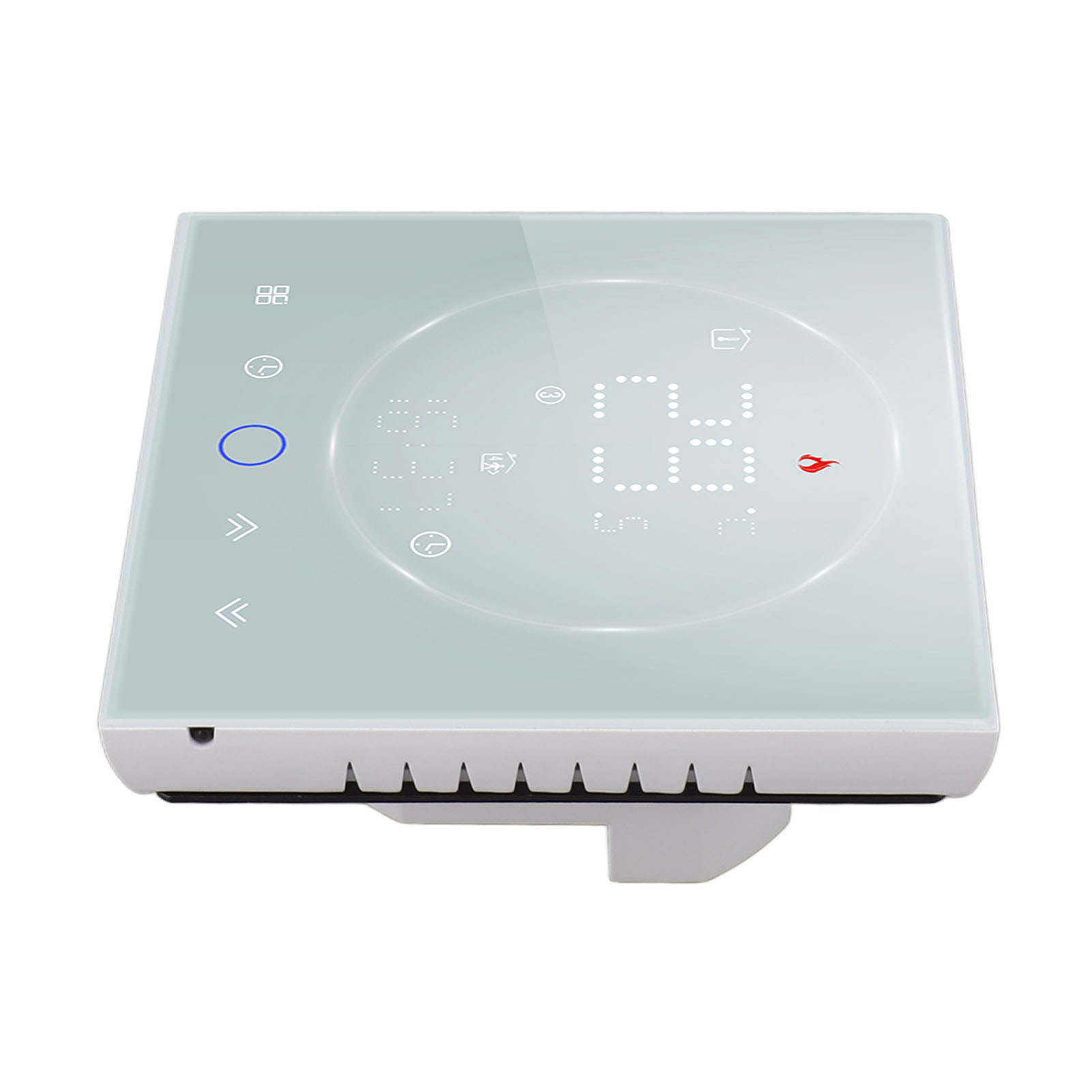 Intelligentes Led-thermostat Mit 7-tage-programmierung, Drahtloser Steuereinheit Für Elektrische Heizungen (ac 95–240 V), Weiß