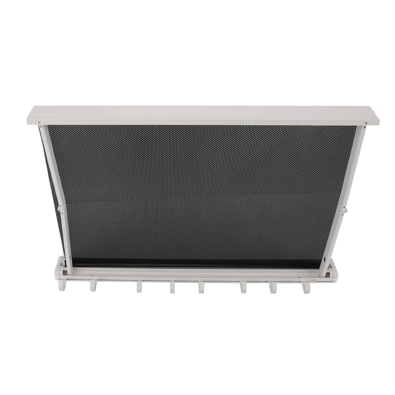 Balkon-wäschetrockner, Wandmontiert, Faltbar, Mit Netzgewebe, Einziehbar, Für Wäsche, 60 Cm, Weiß