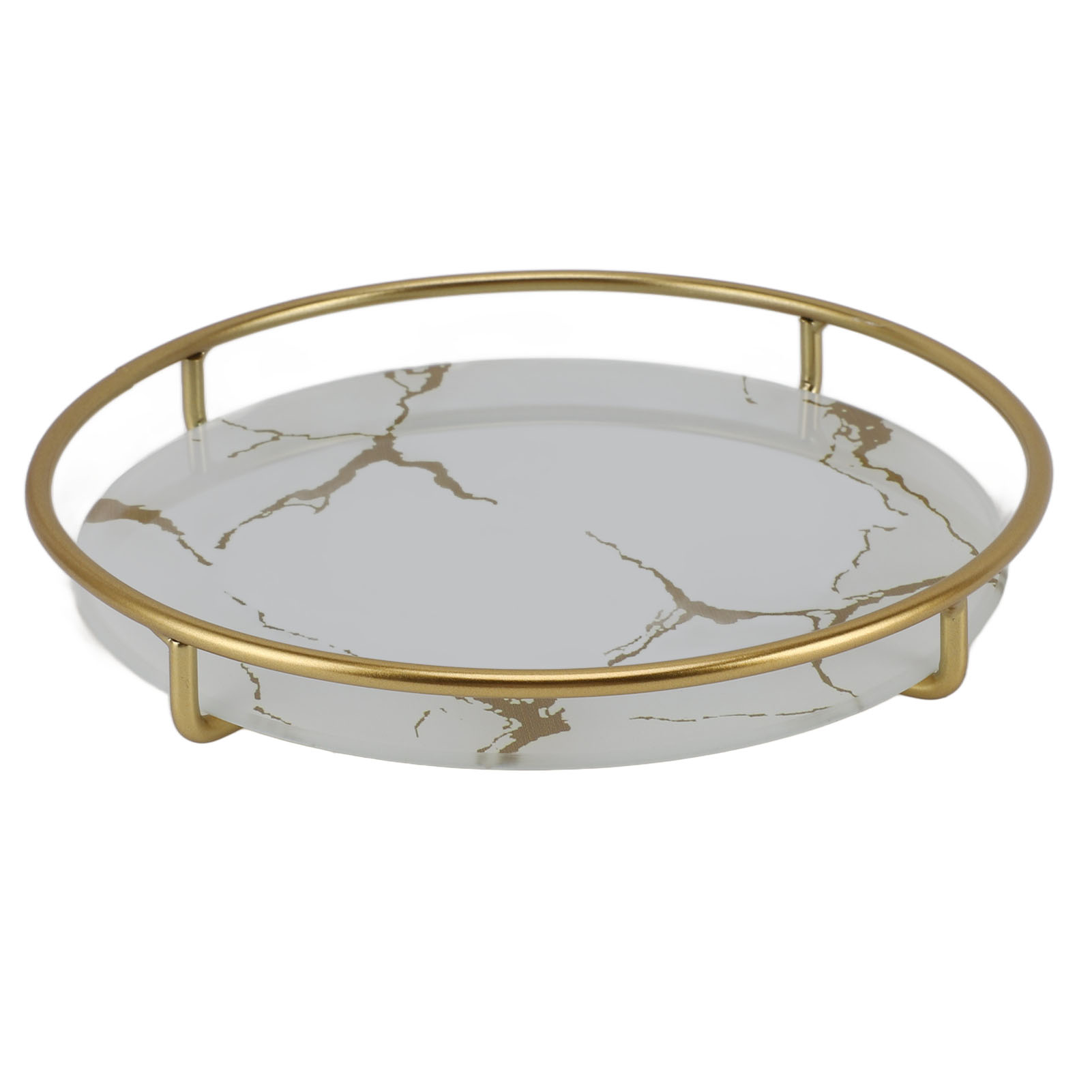 Rutschfeste Badezimmerablage, Stilvoll, Elegant, Organizer Für Kosmetik Und Schmuck, Weiß, Rund