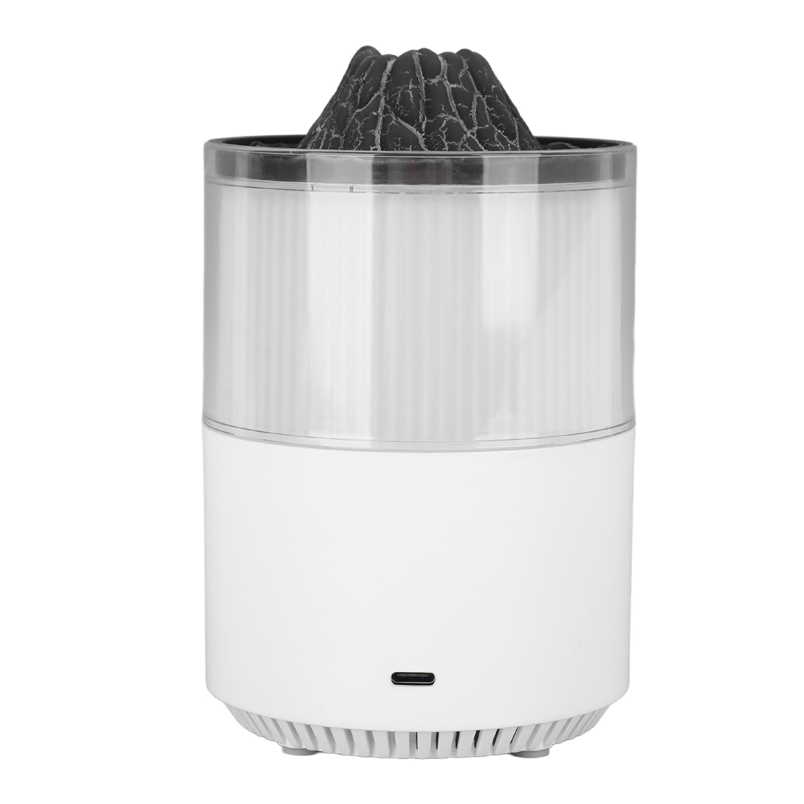 Duftöl-diffusor, Vulkan-luftbefeuchter, 200 Ml, Mit Farbigem Licht, Leise, Tisch-luftbefeuchter Für Zuhause, Schlafzimmer, Büro, Weiß