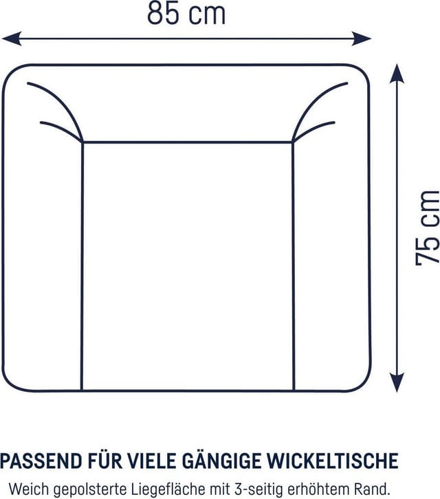 Julius Zöllner Wickelauflage Softy, Safari (1-tlg), Made in Germany